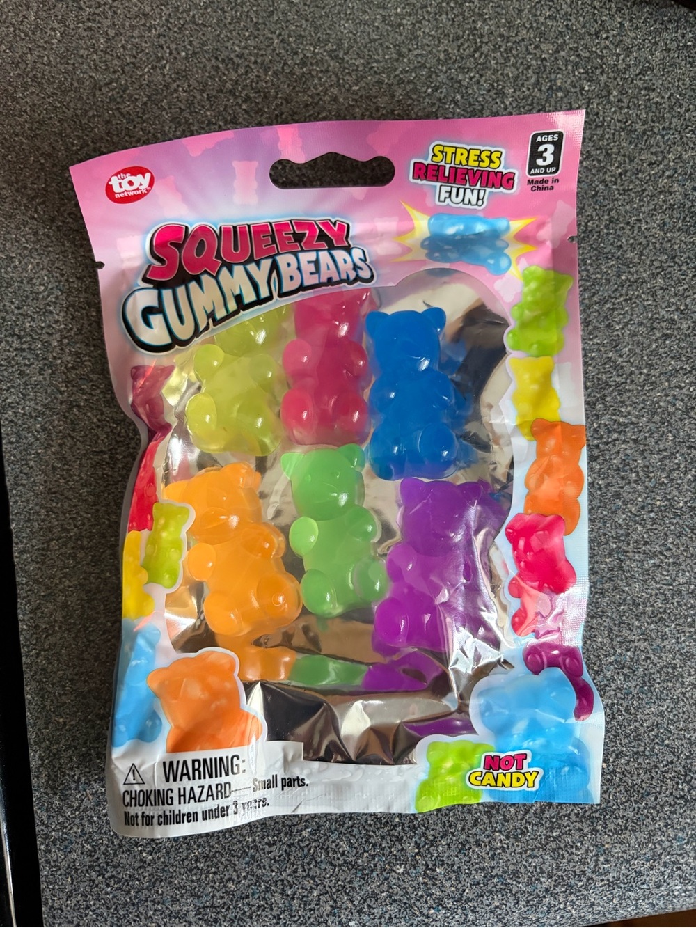 Squeezy Gummy Bears Stress Reliever - Multicolor